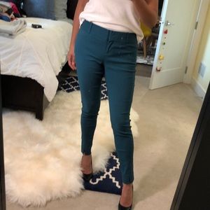 The LIMTED Teal straight leg stretch pants